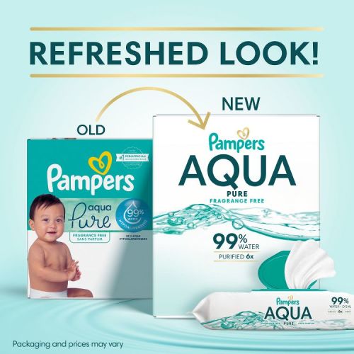Pampers Aqua Pure Baby Wipes - 56ct
