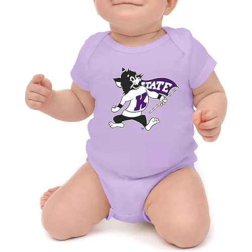 Little King NCAA Short Sleeve Romper-Big Logo 100% Cotton-Sizes 0-3M 6M 12M 18M