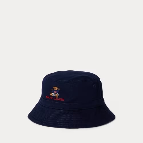 Polo Bear Cotton Twill Bucket Hat