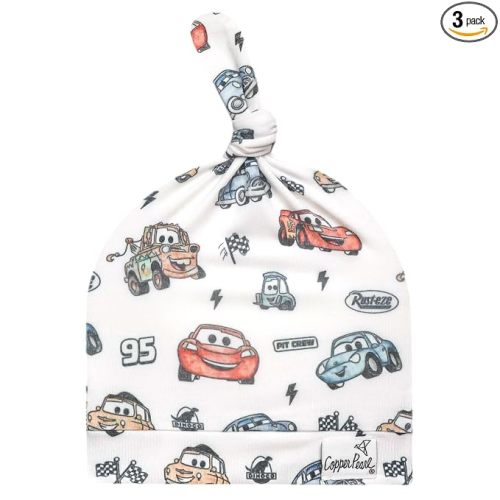 Disney Pixar Cars Top Knot Hat 0-4mo