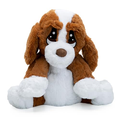 1i4 Group Hound Dog - Microwavable & Weighted Plush Stuffed Animal - Heated Plushie for Comfort & Warmth - Cute, Soft, Comforting Toy for Adults & Children (Boys, Girls, & Toddlers) by Warm Pals