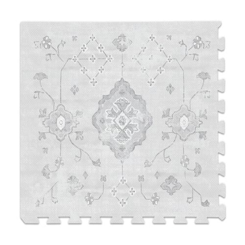 Lillefolk Baby Play Mat for Floor – 4x6ft Vintage Gray | Soft Non Toxic Premium EVA Foam Tiles for Tummy Time, Crawling & Playroom – Waterproof Interlocking Floor Mat for Babies & Toddlers (6 Tiles)