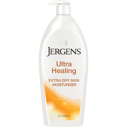 Jergens Ultra Healing Dry Skin Lotion, Hand and Body Moisturizer for Quick Absorption into Extra Dry Skin with Hydralucence Blend, Vitamins C, E and B5, White, 32oz
