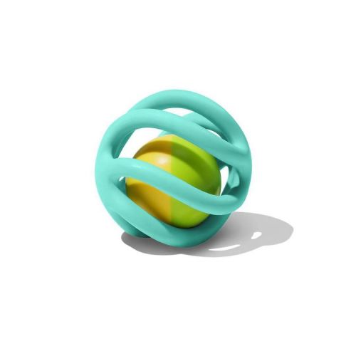 Lovevery Rolling Rattle Teether Ball: Sensory Development, Silicone Material, Baby and Toddler Learning Toy