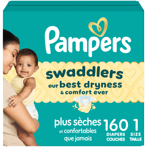 Swaddlers Diapers, Size 1, 160 Count