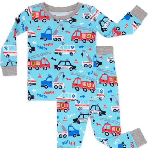 Little Sleepies Two-Piece Pajama Set for Boys & Girls, Soft Viscose from Bamboo Toddler Pajamas for Kids, Family Matching PJs