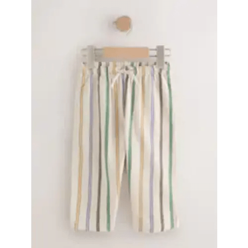 Multi Pastel Stripe Textured Lightweight Joggers from Next USA (12-18m)