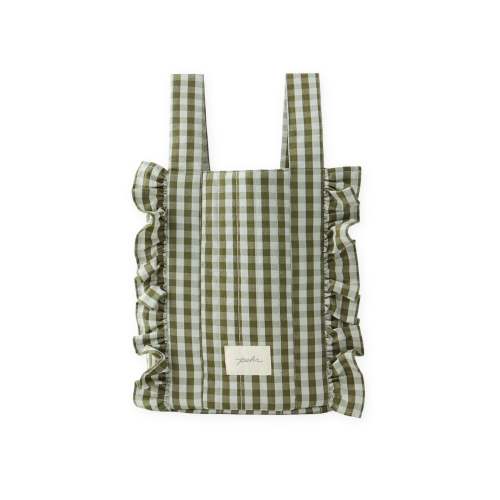 Gingham Stroller Bag - Sage/Pine