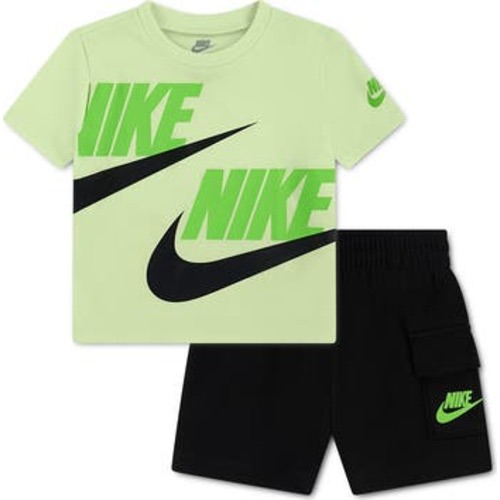 Logo Tee & Cargo Shorts 2-Piece Set