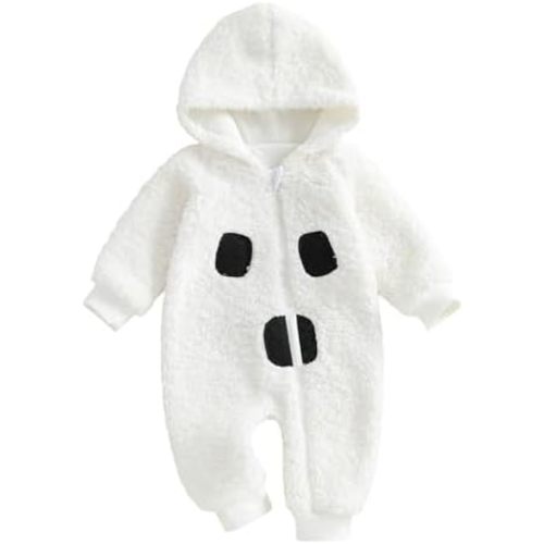 Fall Baby Clothes Newborn Boy Girl Hoodie Romper Long Sleeve Jumpsuit Winter Infant One Piece Outfit