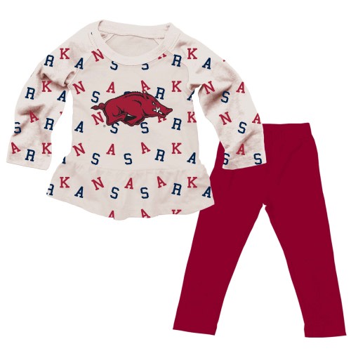 Arkansas Razorbacks Infant Allover Team Set