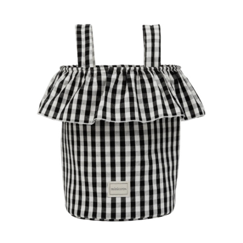 Vichy Basket - Black + White · Minicoton