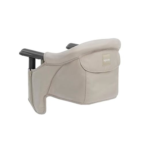 Inglesina Fast Table Chair, Cream - Portable Baby High Chair - for Babies & Toddlers up to 37 lbs - Collapsible Design - Fits Tables 0.8'' to 3.5'' Thick - Compact & Easy to Use - Travel Bag Included