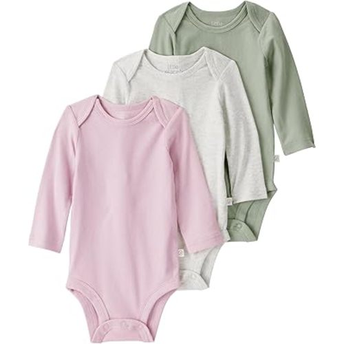 little planet by carter's Baby 3-pack Long Sleeve Bodysuits Made With Organic Cotton