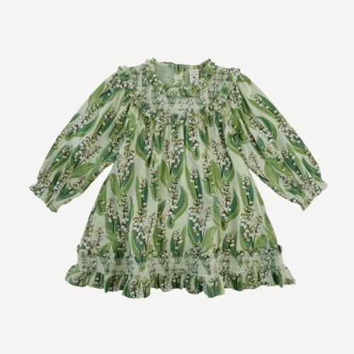 winnie long sleeve babydoll dress | lily of the valley | bamboo