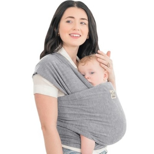 KeaBabies Original Baby Wraps Carrier, Baby Sling Carrier, Stretchy Infant Carrier for Newborn, Toddler, Color: Classic gray