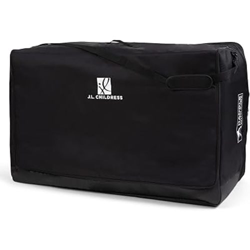 J.L. Childress Universal Stroller Travel Bag for Airplane - Fits Most Baby Strollers, Flying Essentials, Airport Accessories for Gate or Luggage Check, AirTag Compatible - X-Large PLUS, Padded