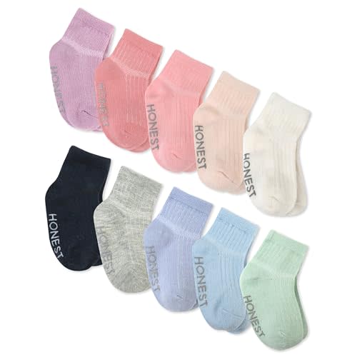 HonestBaby Baby Girls' Cozy Socks (Multipack)