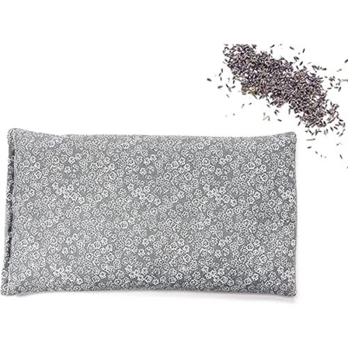 SacksyThyme Microwave Heating Pad for Back, Neck, Menstrual Cramps, Shoulders, Leg Pain Relief - Hot Moist Microwavable Therapy Pack - Flaxseed Hot & Cold Pad Made in USA (Size: 12 x 7) Lavender