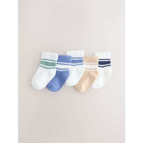 Blue Baby Socks 5 Pack (0-3M)