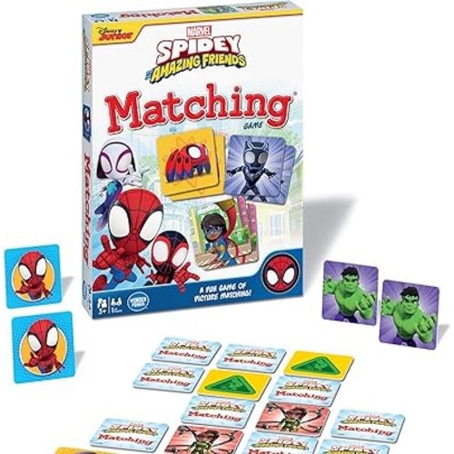 Wonder Forge Marvel Spidey and His Amazing Friends Matching Game - Memory Game for Kids Ages 3+ - Educational Fun for Toddler Boys and Girls