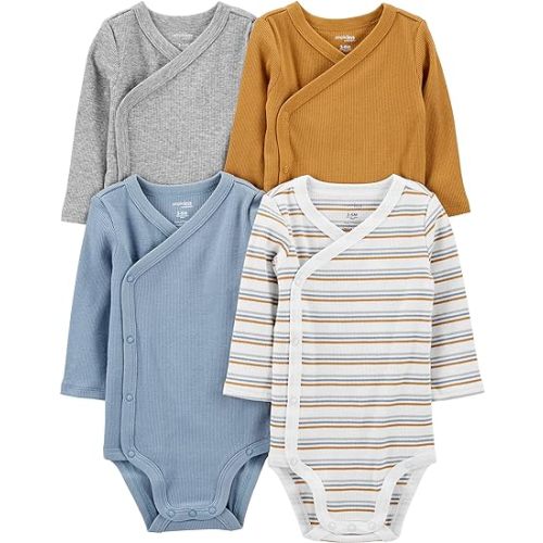 Simple Joys by Carter's unisex-baby 4-pack Side Snap Bodysuit