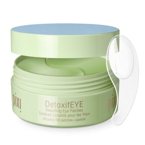 Pixi DetoxifEYE Hydrating & Depuffing Eye Patches: Firming Dark Circle Reduction with Hyaluronic Acid - 60ct