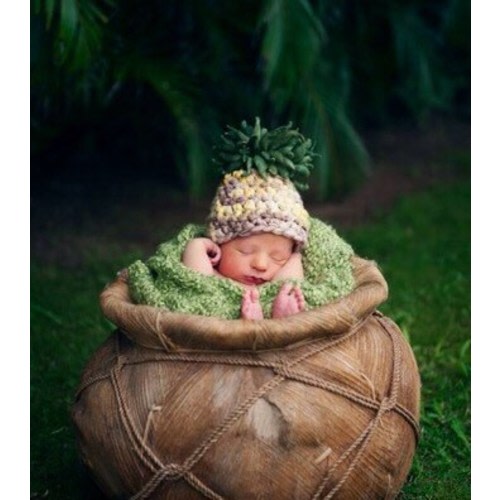 Tropical Pineapple Newborn Hat Gender Neutral LIMITED EDITION