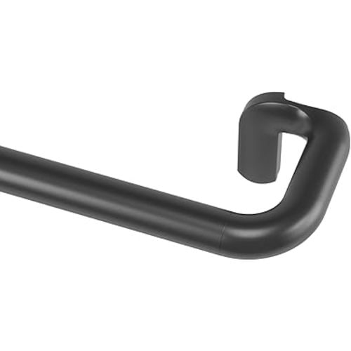 Umbra Twilight Curtain Rod Set – Wrap Around Design Ideal for Blackout or Room Darkening Panels, 30 to 84 Inches, Black