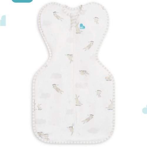Swaddle Up™ 1.0 TOG Cotton White Cloud Bunnies