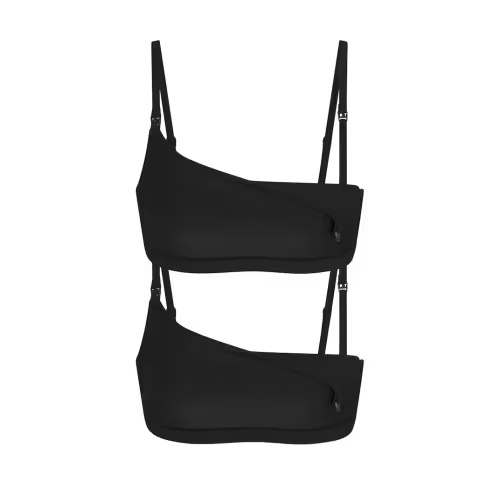FITS EVERYBODY MATERNITY NURSING SCOOP BRALETTE 2-PACK | ONYX | SKIMS