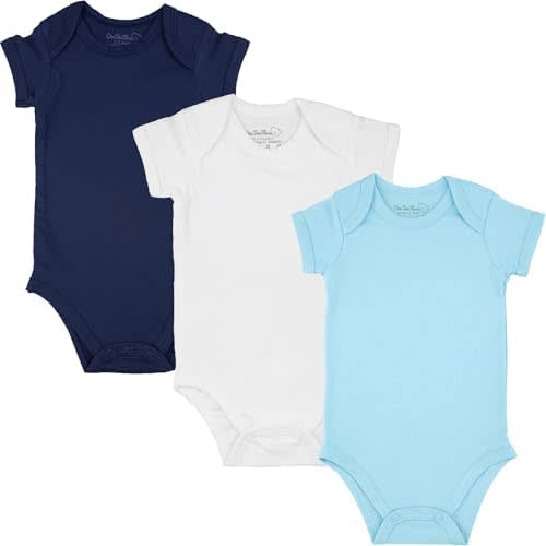 123 Bear Baby Cotton Spandex short-sleeve bodysuits unisex boy girl