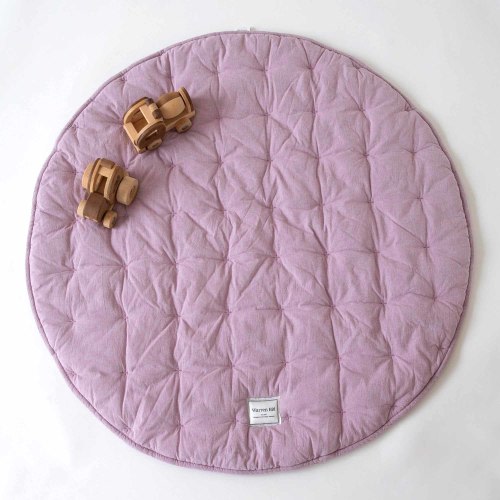 Quilted Cotton Baby Play Mat – Lilac | Soft, Breathable & Machine Washable