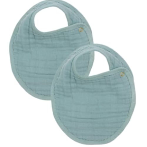 Cloud Muslin™ Bib 2 Pack - Steel