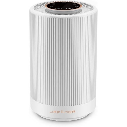 JF100 Air Purifiers for Home bedroom Coverage 450 sqft, HEPA Air Purifier with Brushless Motor, 22 dB Quiet Air cleaner for 99.97% Dust Smoke Odor Pollen Pets Hair Dander, Night Light, White