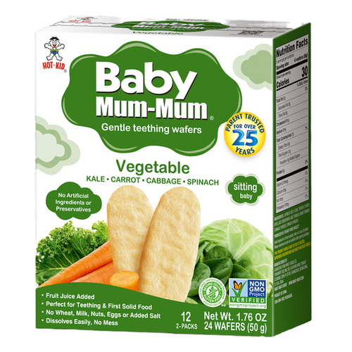 BABY MUM-MUM VEGETABLE GENTLE TEETHING WAFERS