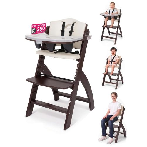 Abiie Beyond Junior Convertible Wooden High Chair with Removable Tray