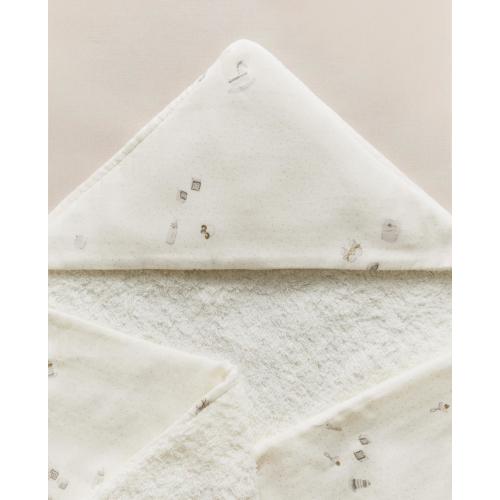 HOODED BABY BATH TOWEL