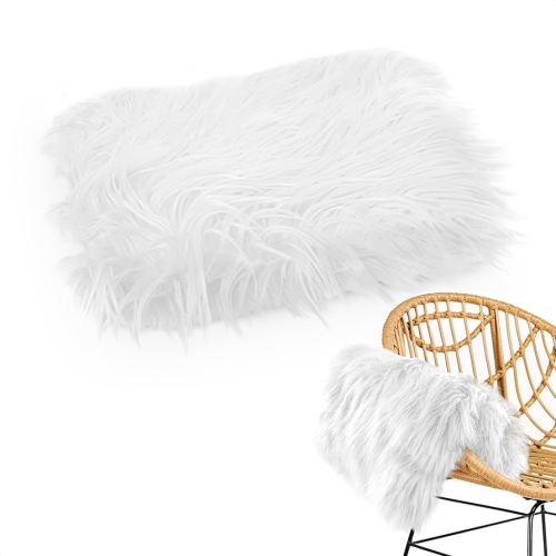 Baby Photo Shoot Props White Fur Blanket - White Baby Blanket for Baby Girl Photoshoot Props Baby Boy Shower Photo Props Newborn Boy Photo Accessories - Faux Fur Blanket Baby Photoshoot Props Babyfur