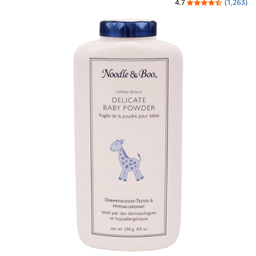 Noodle & Boo Delicate Baby Powder, Natural, Talc Free