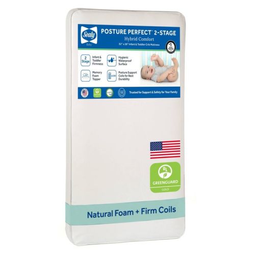 Sealy Posture Perfect 2-Stage Crib and Toddler Mattress
