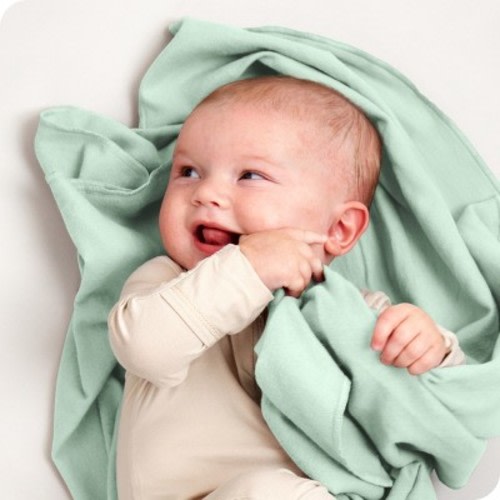6 Pack Soft & Cozy 100% Cotton Flannel Receiving Blanket by Bare Home, Mint