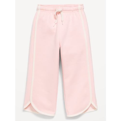 Dolphin-Hem Cropped Sweatpants for Toddler Girls