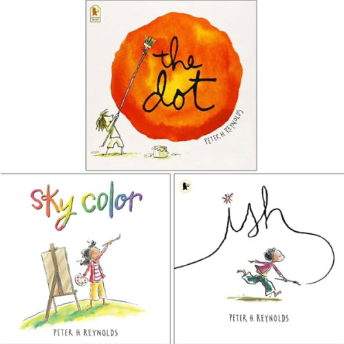 Peter H. Reynolds Creatrilogy Collection 3 Books Set (The Dot, Sky Color & Ish)