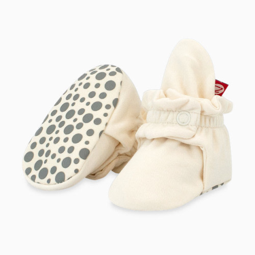 Organic Cotton Booties - Cream