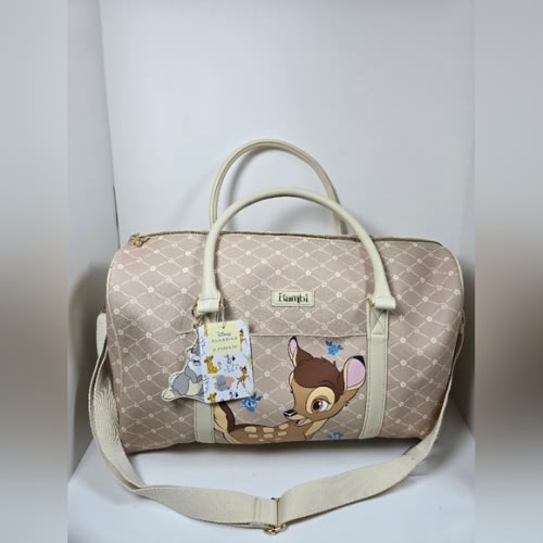 Disney Primark Bambi Beige and Cream Travel Bag Weekender Nwt