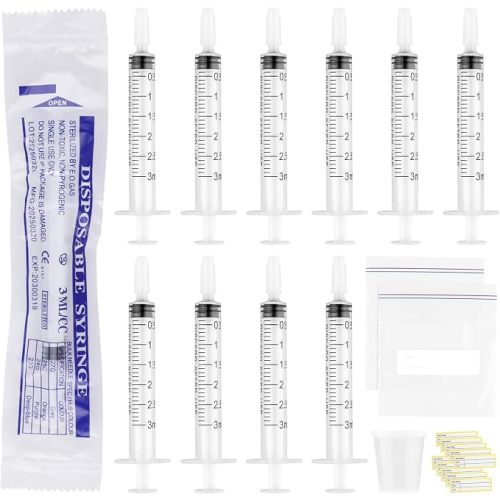 20Pcs 3ml Colostrum Syringes with Caps Colostrum Collection Kit