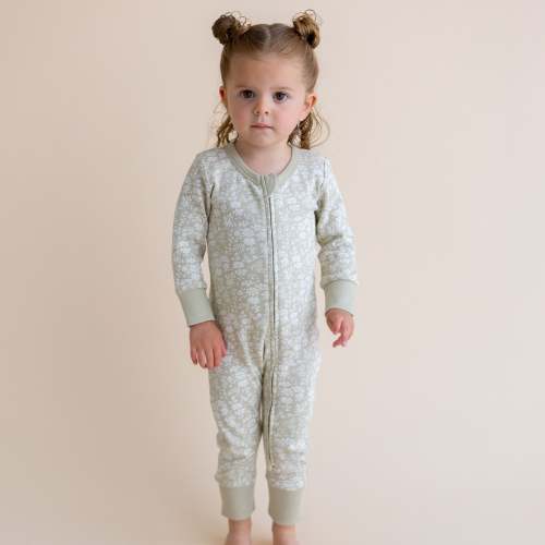 Organic 2-Way Zip Romper - Wildsage