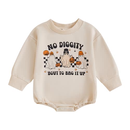 BemeyourBBs Newborn Baby Boy Girl Fall Winter Clothes Long Sleeve Bubble Sweatshirt Romper Cute Infant One Piece Outfit