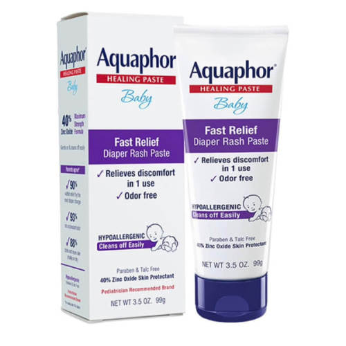 Aquaphor Baby Diaper Rash Paste - For Serious Diaper Rash and Flare-ups - 3.5 Oz. Tube